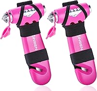 Vista 20 de SENSEN - Cortador de cinturón de seguridad para automóvil, herramienta de emergencia para romper vidrio, kit de escape de martillo de seguridad, 3