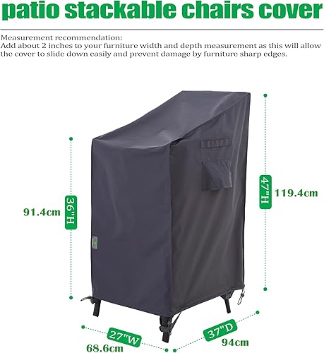 Miniatura 56 de F&J Outdoors Fundas para sillas de patio, impermeables, resistentes a los rayos UV, resistentes a los rayos UV, para exteriores, para silla