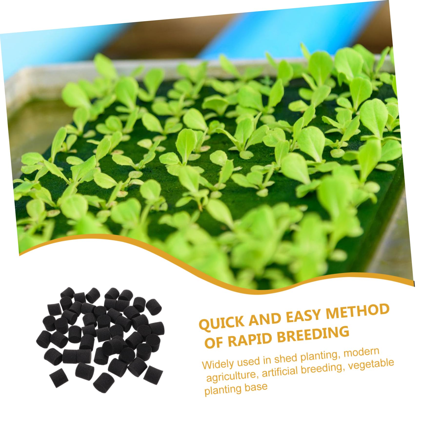 BESPORTBLE 400pièces Éponge Hydroponique Sponges De Plantation Soilless pour Culture De Plantes Hydroponie Outils De Jardinage pour Semis Et Enracinement Matériau Synthetique
