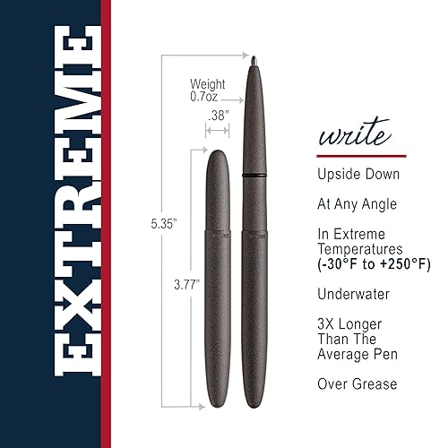 Miniatura 3 de Fisher Space Pen Cerakote Serie 400 - Bolígrafo presurizado + revestimiento de polímero Cerakote que ofrece durabilidad, dureza y resistencia a los