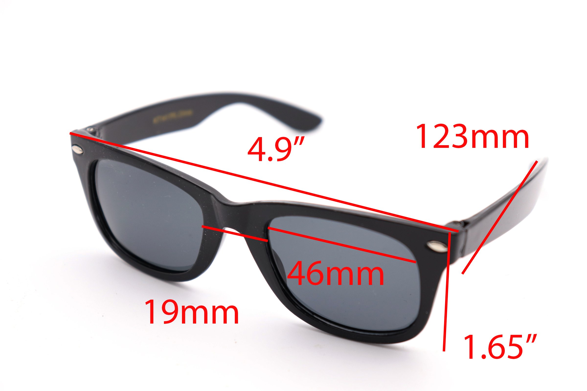 ColorViper Kids Polarized Sunglasses (1A Kids shiny black/Polarized, one color)