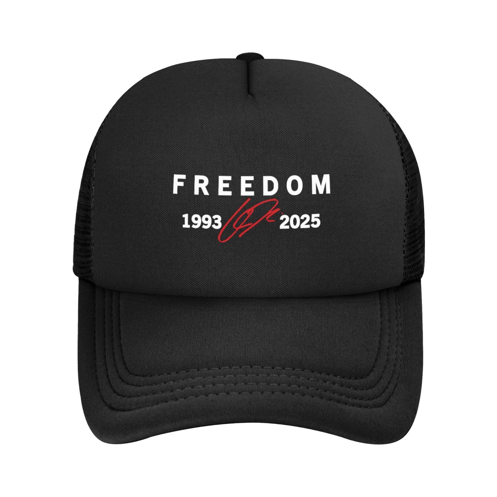 Kwqdozf Unisex Black Charlie Kirk Freedom Trucker Hat,Funny Trucker Hats For Men Funny Baseball Cap Birthday Gifts