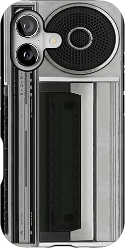 Funda de teléfono de doble capa para Apple iPhone 12, impresión vintage de radio 2, carcasa exterior resistente con forro de TPU suave, máxima