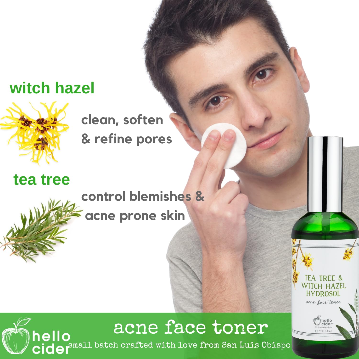 Amazon.com : Tea Tree Witch Hazel FACE Toner - Organic Hydrosol