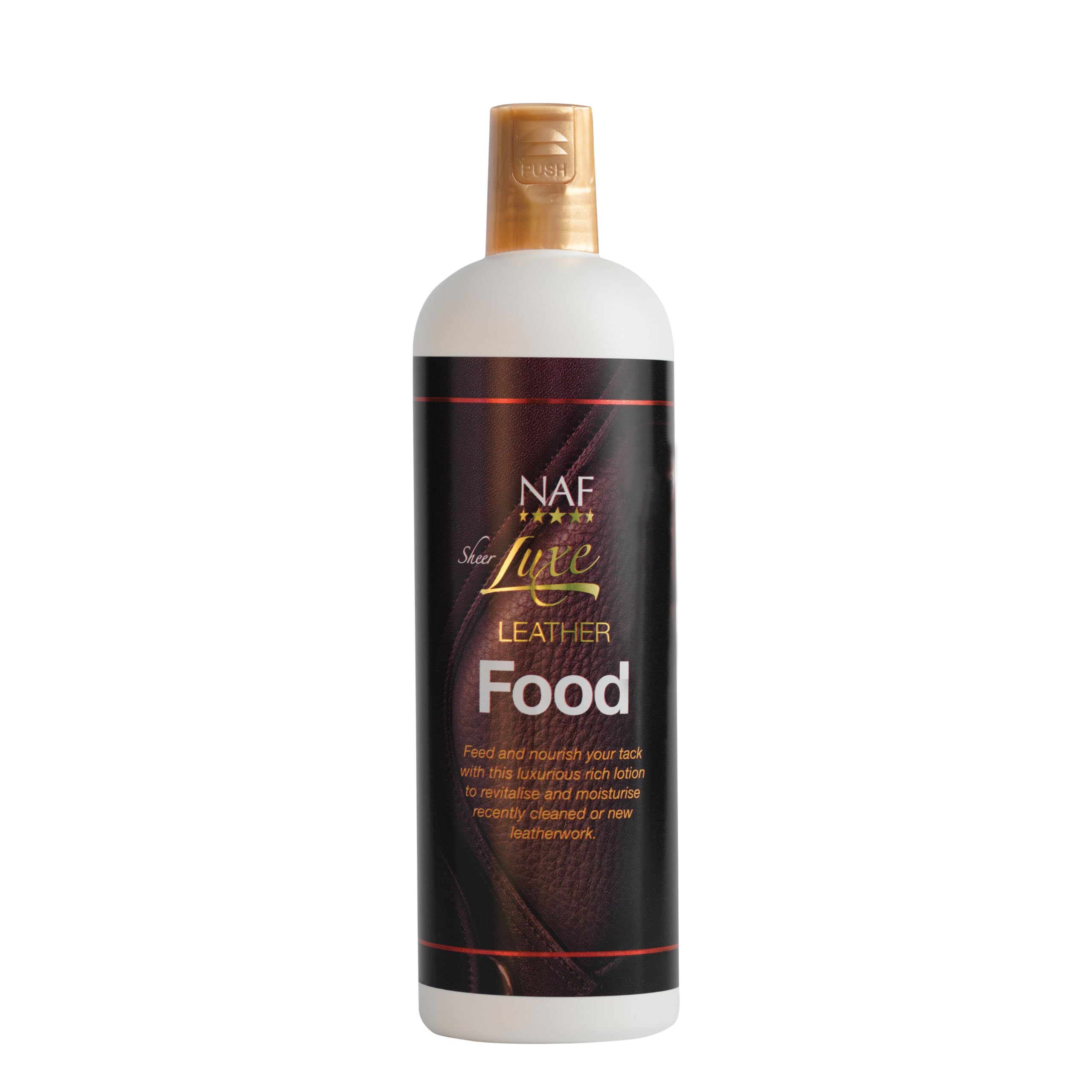 NAF Sheer Luxe Leather Food 500ml – Intensive Conditioner for Saddles, Bridles & Leatherwork – Nourishes, Protects & Restores Leather – Rich Cream Formula