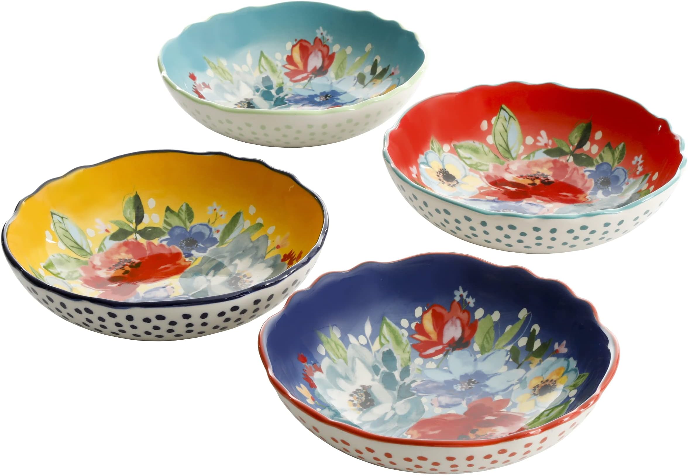 The Pioneer Woman Melody 7.5-Inch Pasta Bowls, Set of 4