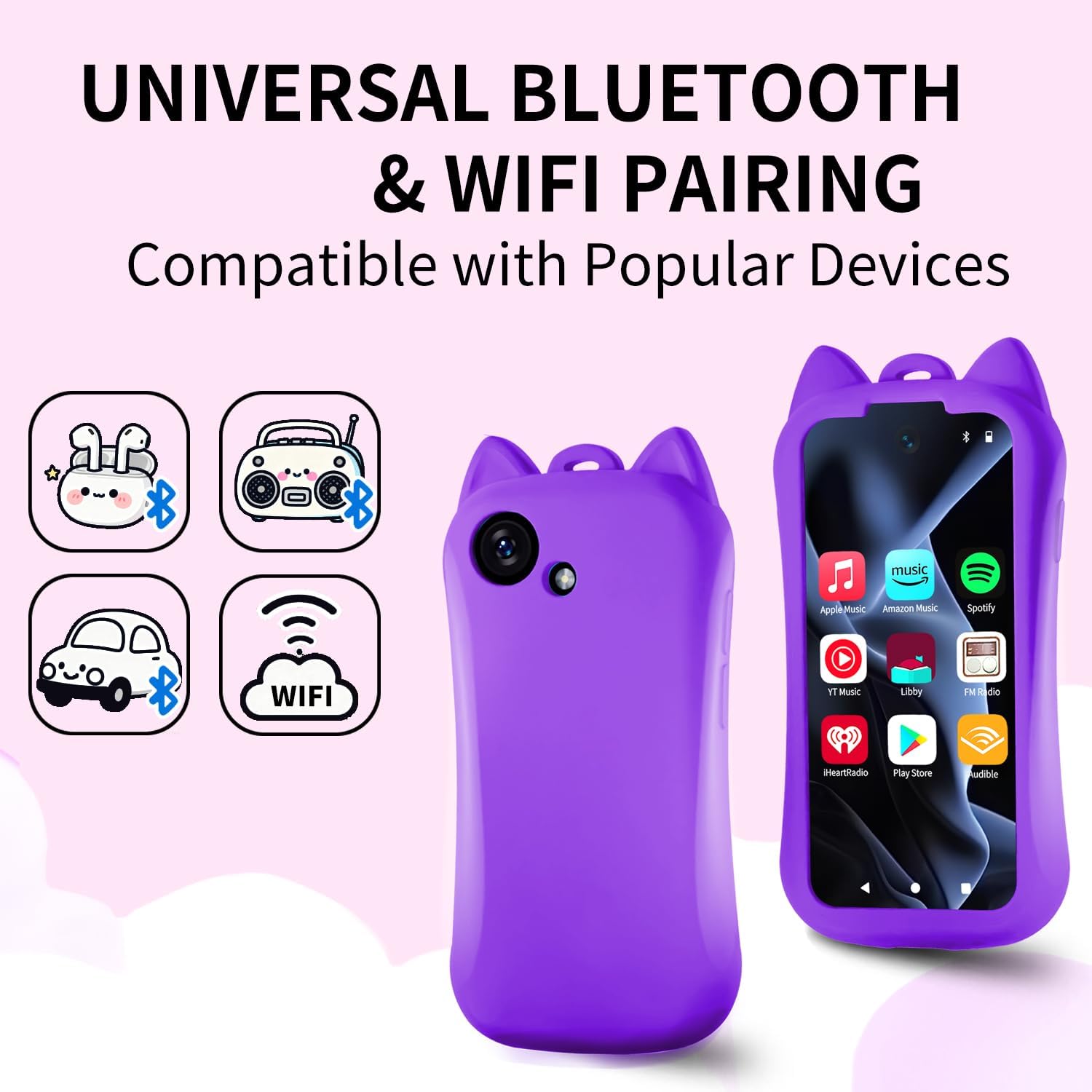 Kids MP3 Player with Spotify, Bluetooth, WiFi and Parental Controls VISDOMEVO