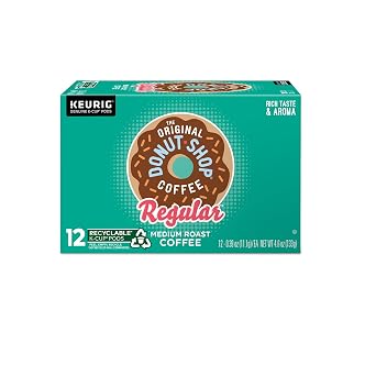 The Original Donut Shop Regular Keurig Single-Serve K-Cup Pods, Medium Roast Coffee, 12 Count
