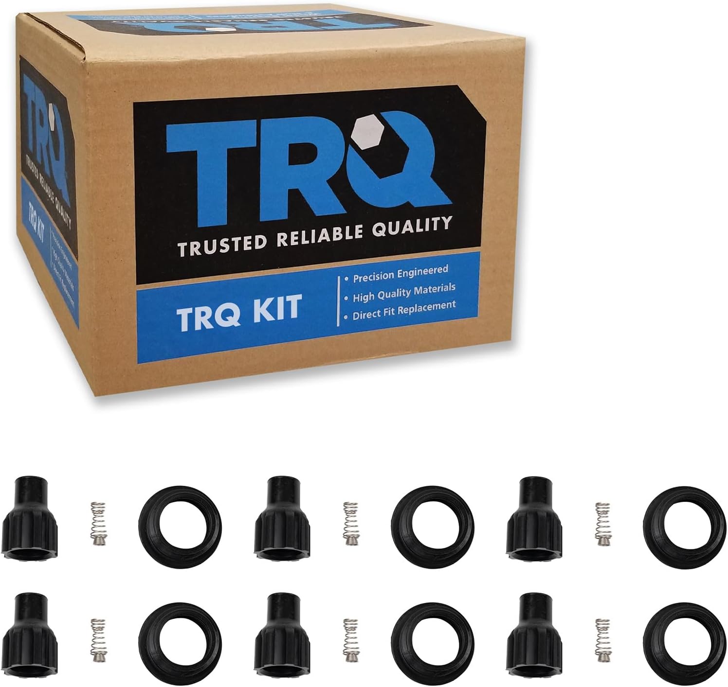 TRQ Engine Ignition Coil Boot Kit Set of 6 for Buick Cadillac Chevy GMC Pontiac Saab Suzuki Saturn