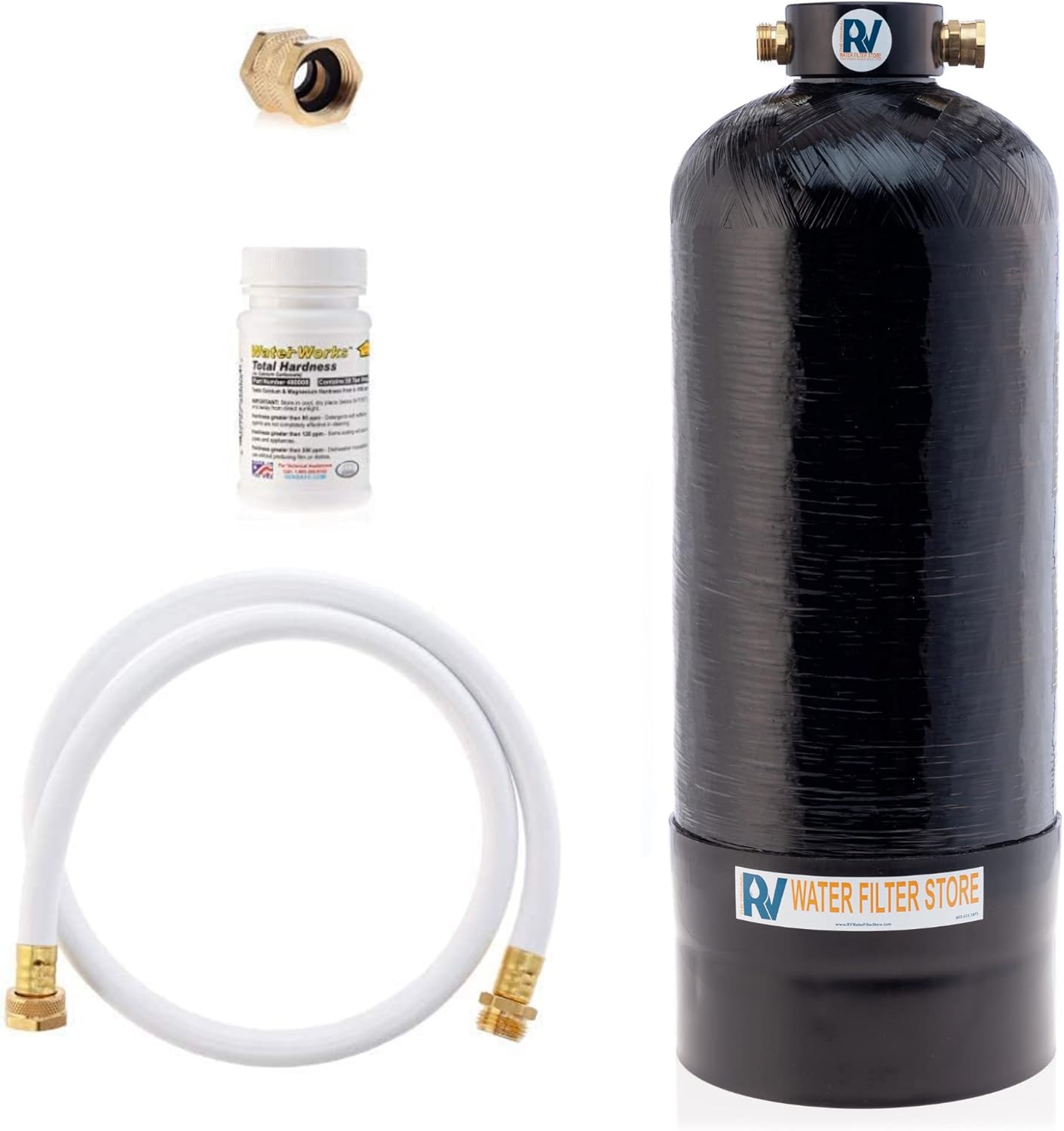 Essential RV Water Softener Portable 8,000 Grain w Custom