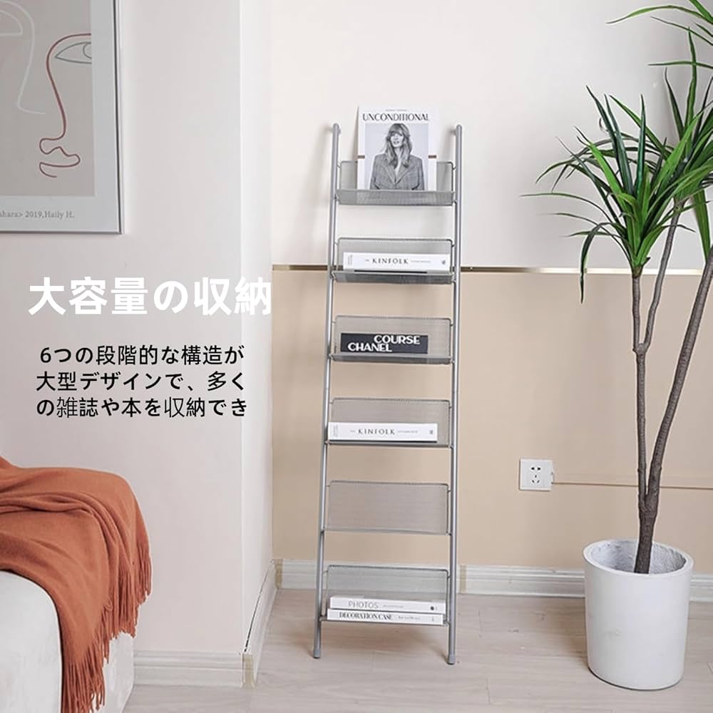 人気商品！ラダーシェルフ ホワイト 6段ラック ラダー本棚 ディスプレイシェルフ 6段 ホワイト - AliExpress