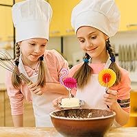 Vista 5 de Hawaiian Luau - Púas de cóctel tropicales surtidas, palillos de bambú hechos a mano, palillos de madera para Luau Hawaii, suministros de fiesta