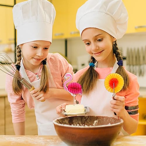 Miniatura 5 de Hawaiian Luau - Púas de cóctel tropicales surtidas, palillos de bambú hechos a mano, palillos de madera para Luau Hawaii, suministros de fiesta en