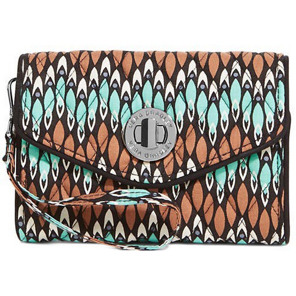 Vera BradleyWomens Your Turn Smartphone Wristlet Sierra Stream Clutch