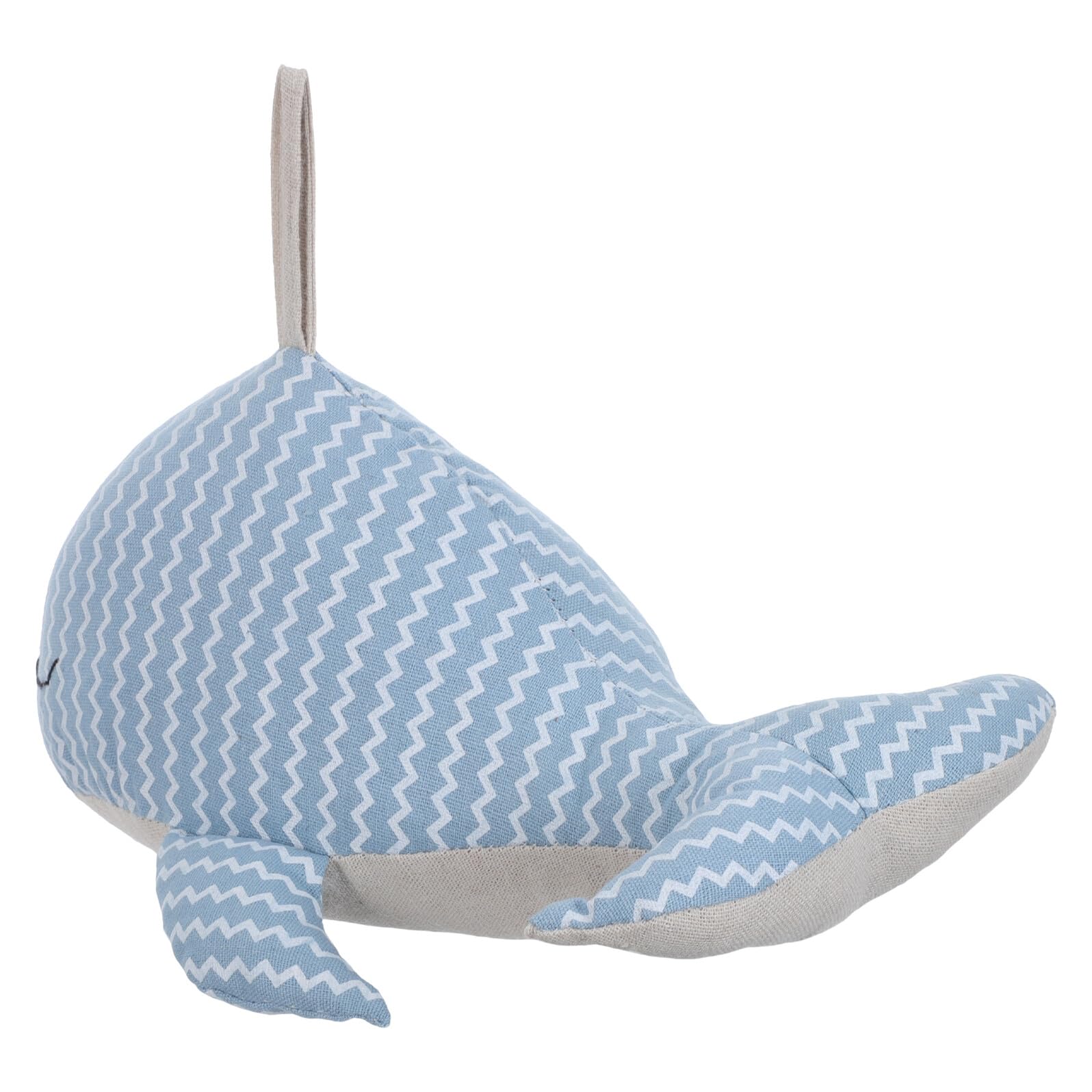 Tope de Puerta Anticolisión de Tela Diseño de Ballena Azul Oscuro, Bloqueador de Viento Creativo para Hogar y Oficina, Accesorio Decorativo Infantil y Protección Estable
