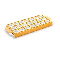 Tescoma Delicia 630879 Stampo per Raviolini Quadrati, Plastica, 21 Pezzi, 1 Pezzo, Giallo