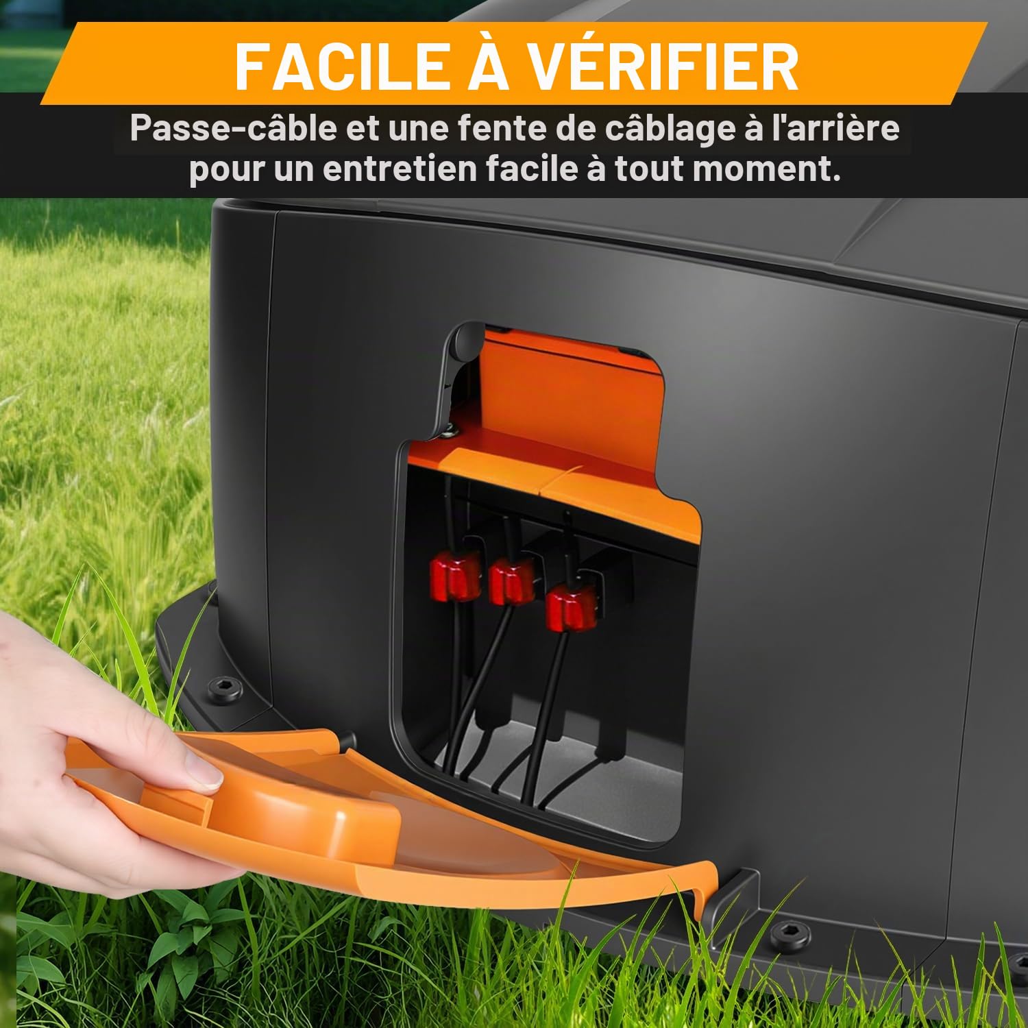 Mähroboter Garage Pliable Compatible avec Station de Charge Auvent de Protection pour Robot Races Accessoires pour Mähroboter Pas de Blocage de Signal Protection UV, Protection Contre
