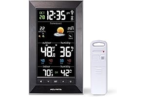AcuRite Digital Weather Clock: Monitor Indoor/Outdoor Conditions Accurately