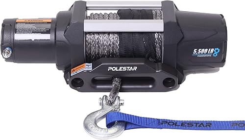 Miniatura 6 de POLESTAR Cuerda sintética de cabrestante eléctrico de 12 V CC 13,000 lb de diámetro de 38 pulgadas de diámetro, para SUV remolque todoterreno,