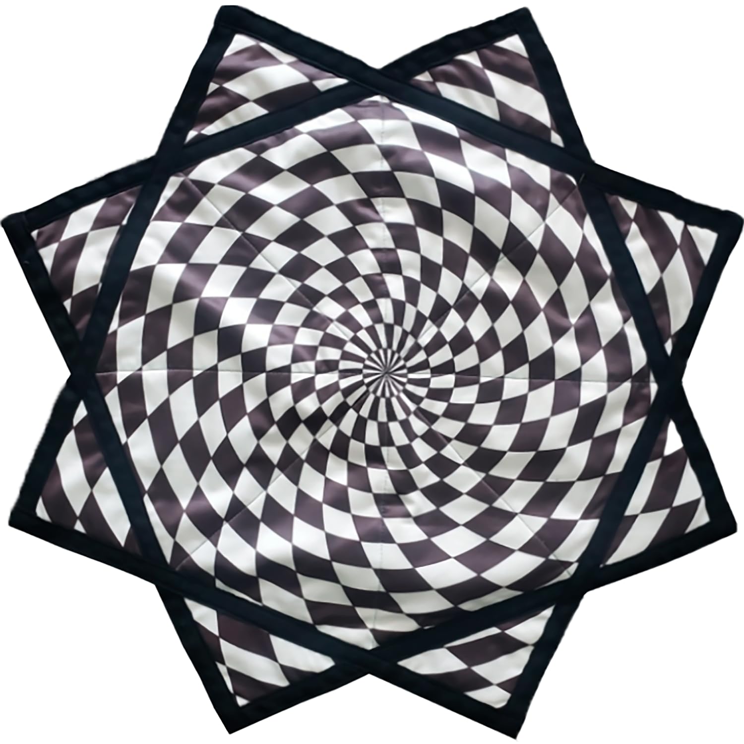 Estrella de flujo de aire, Dapo, para malabares y artes de flujo, portátil, duradera (negro)