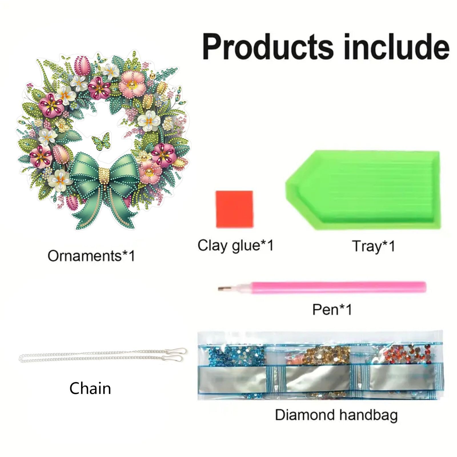 MEIYUDA Kit De Suspension En Diamant Pour Adultes, Peinture Diamant Abstraite, Décoration De Fenêtre, Pendentif En Acrylique De Forme Spéciale, Pierre Précieuse En Cristal Pour Décoration Murale De