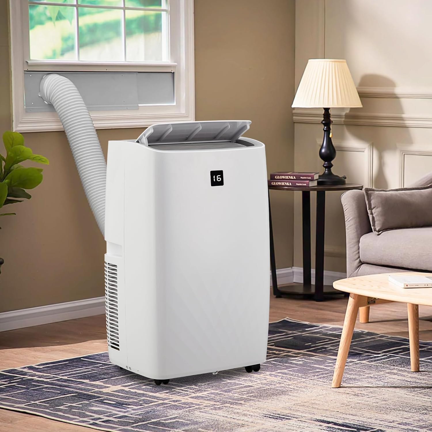 Air Conditioner 12000 BTU Portable Air Conditioner with 24h Timer & Remote Control, 3-In-1 AC Unit with Fan, Cooling & Dehumidification Modes, Air Conditioners Cool Up to 550 Sq.Ft