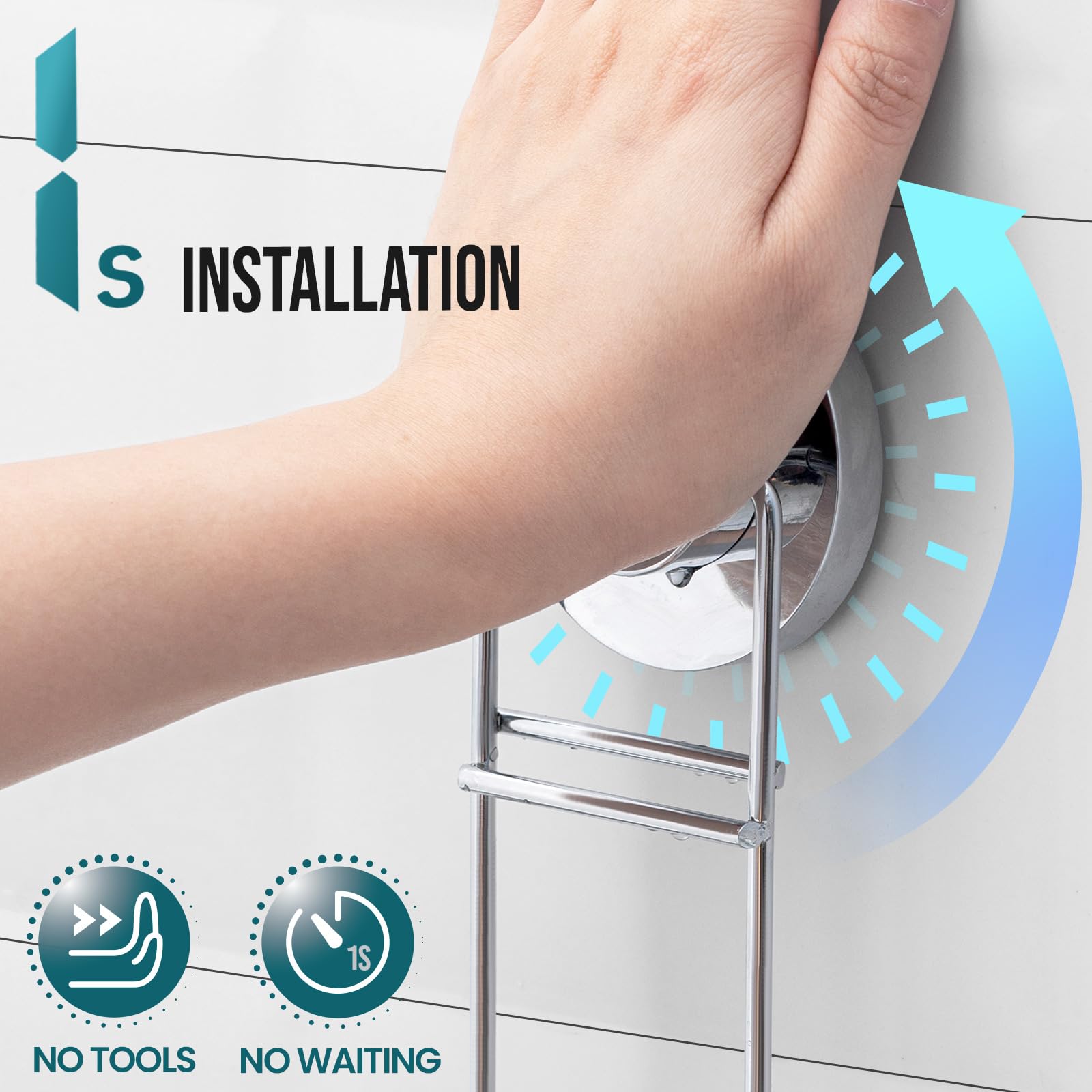 TAILI Suction Soap Dish for Shower Double Layer Max Hold 5 KG Soap Holder Shower for Bathroom Wall Mounted Sponge Tray - Image 2