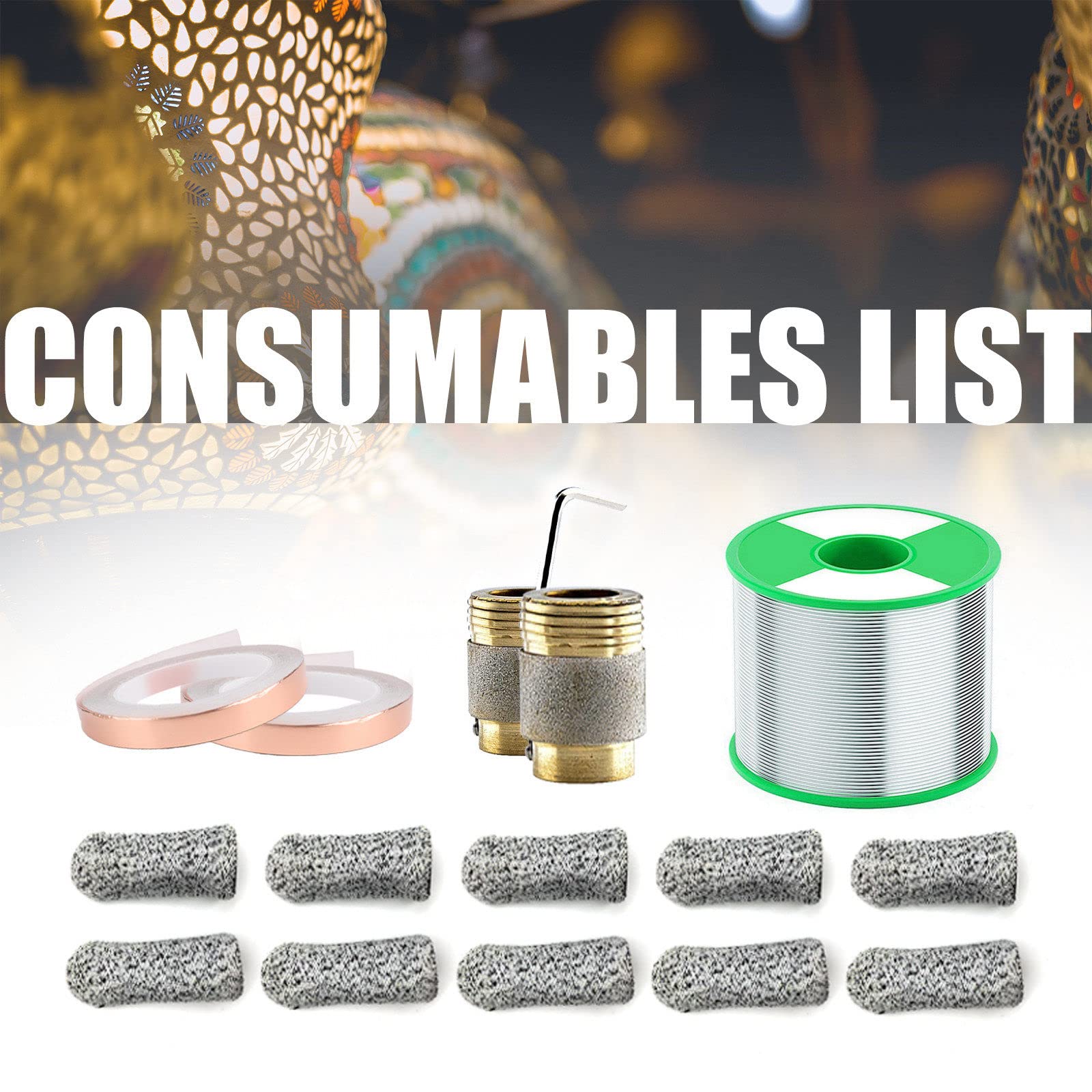 Kit De Vidrieras, Kit De Máquina Amoladora De Vidrieras, Kit De Inicio De Herramientas De Vidrieras, Máquina De Herramientas De Molienda Eléctrica Portátil, Consumibles Que Incluyen 2 Láminas De Cobr