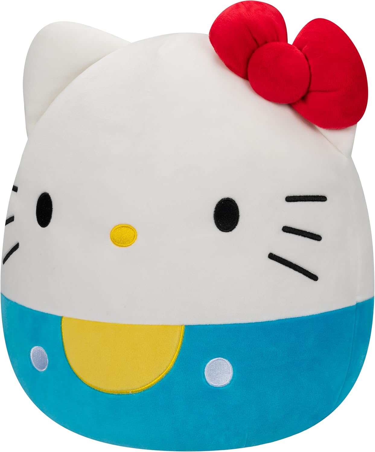 Squishmallows Original Sanrio 14in Hello Kitty in Blue Overalls – Official Jazwares Plush (Large)