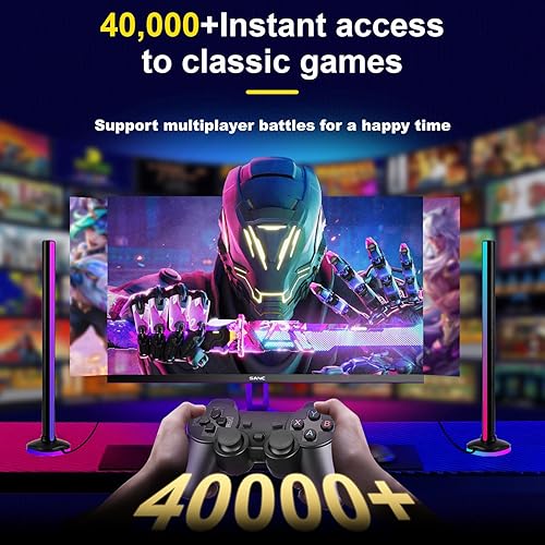 Miniatura 2 de Consola de juegos retro, Game Stick, salida HDMI 4K, más de 40.000 juegos y 23 emuladores, controladores inalámbricos duales de 2.4G, videojuegos