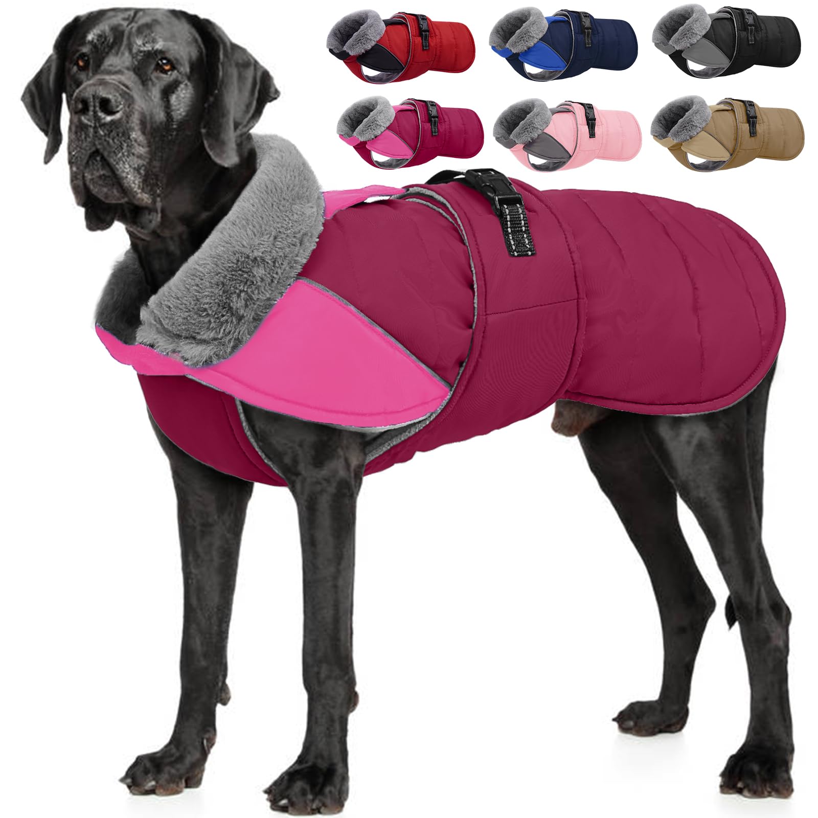 Nanaki Large Dog Coats for Winter-Giant Breed Dog Jacket Great Dane Coat