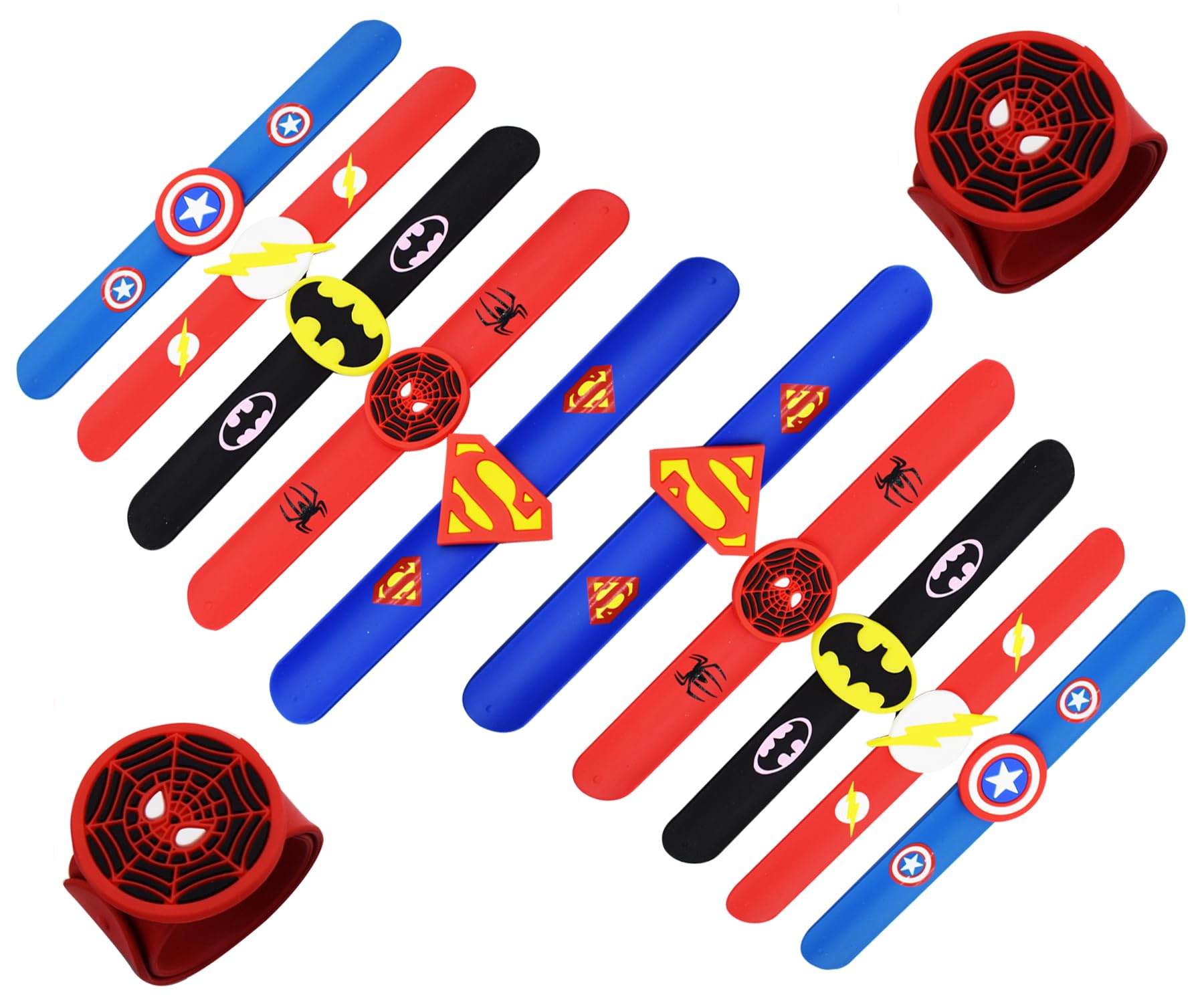 Asera Avengers Theme Slap Band Bracelets Silicone Wristbands Party Supplies Kids Party Favors Decor Novelty Toy School Prize Gifts Children Goodie Bag Fillers (Set of 12) (B0BWV2ZDHL) Amazon Price History, Amazon Price Tracker