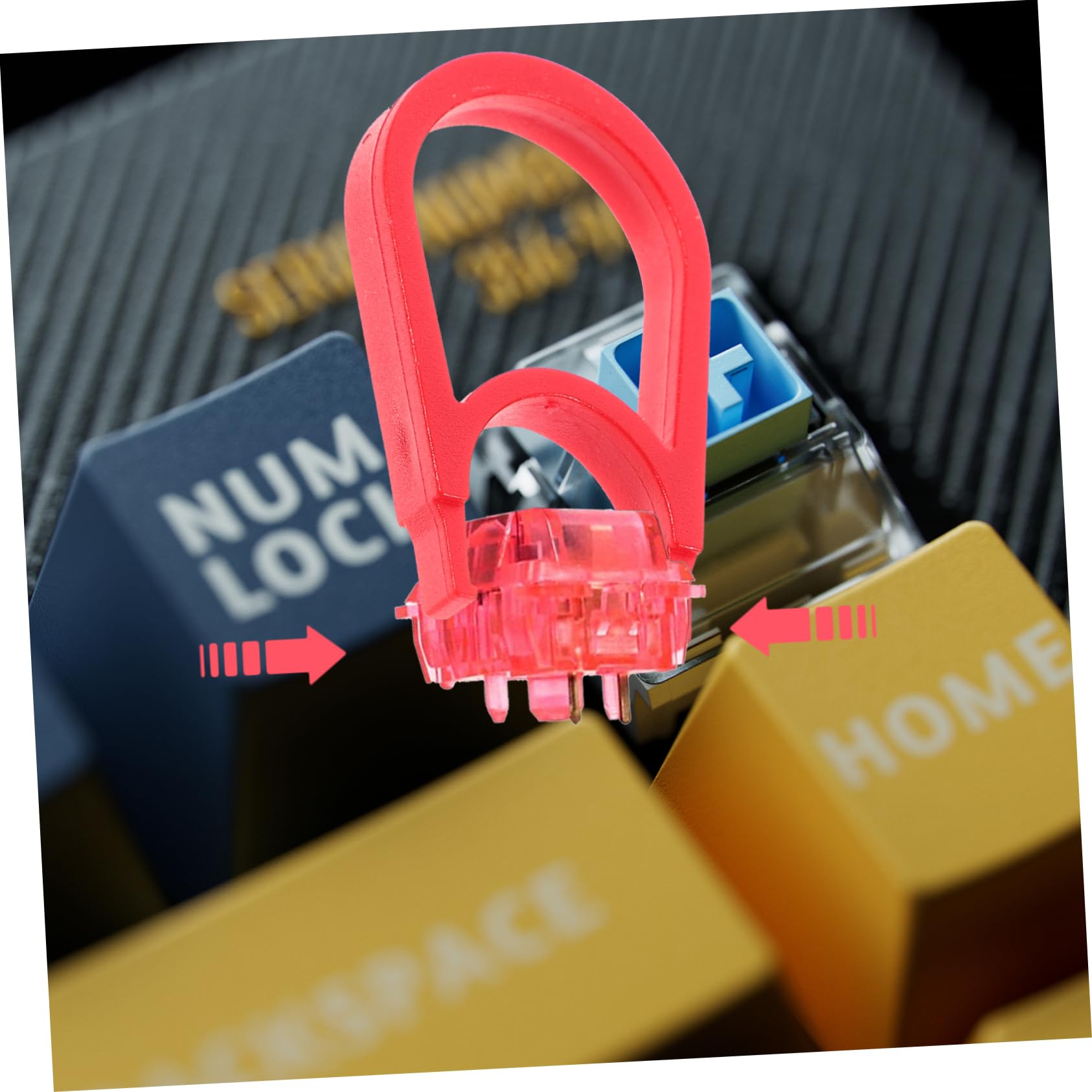 BELLIFFY 4pcs Keyboard Key Puller Set Keycap Remover for Mechanical Keyboards Simple Design for Family