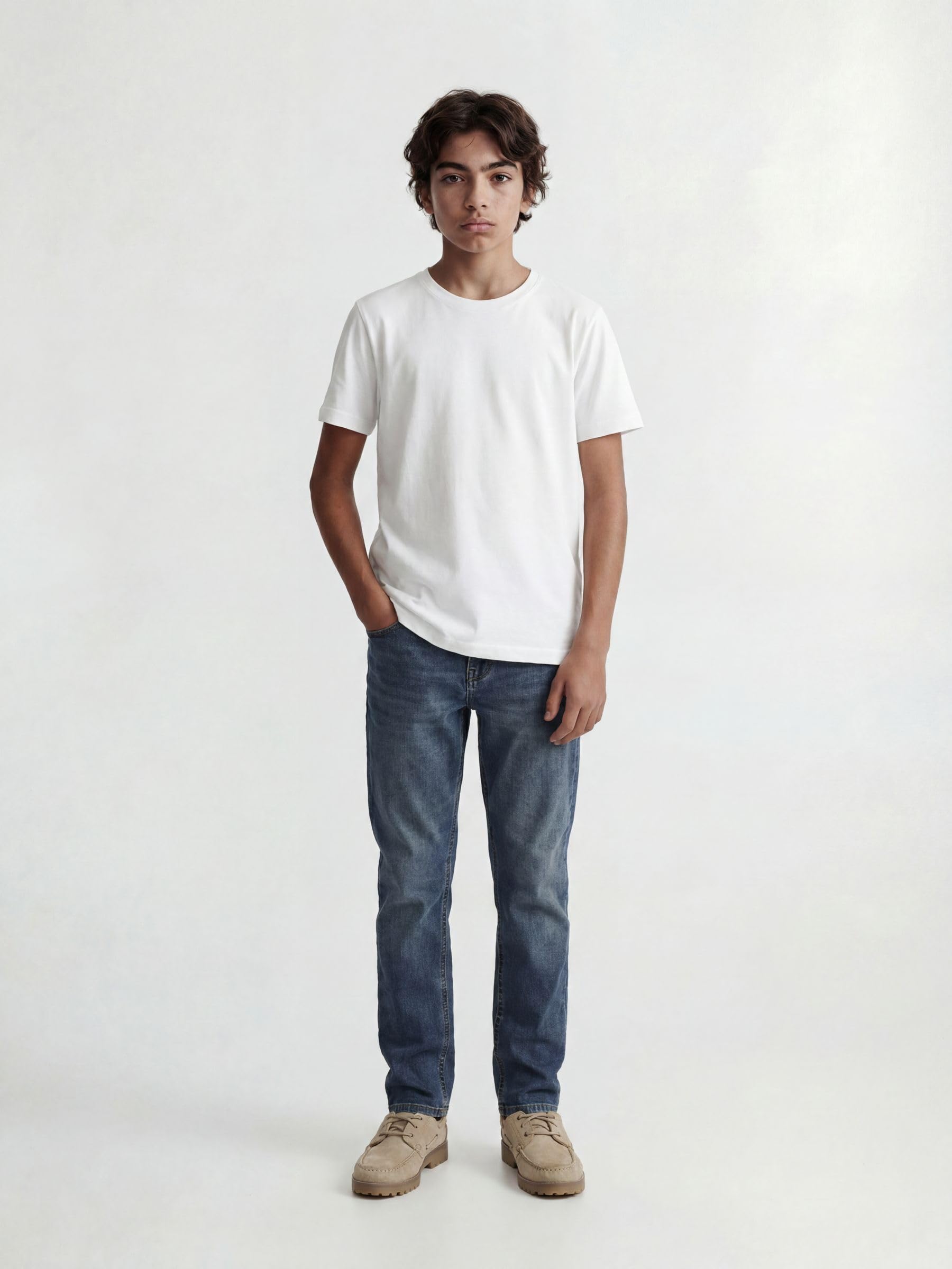 JACK & JONES Jjiclark Jjorig Stretch Sq 223 Noos Jnr Garçon Jeans, Bleu, 164