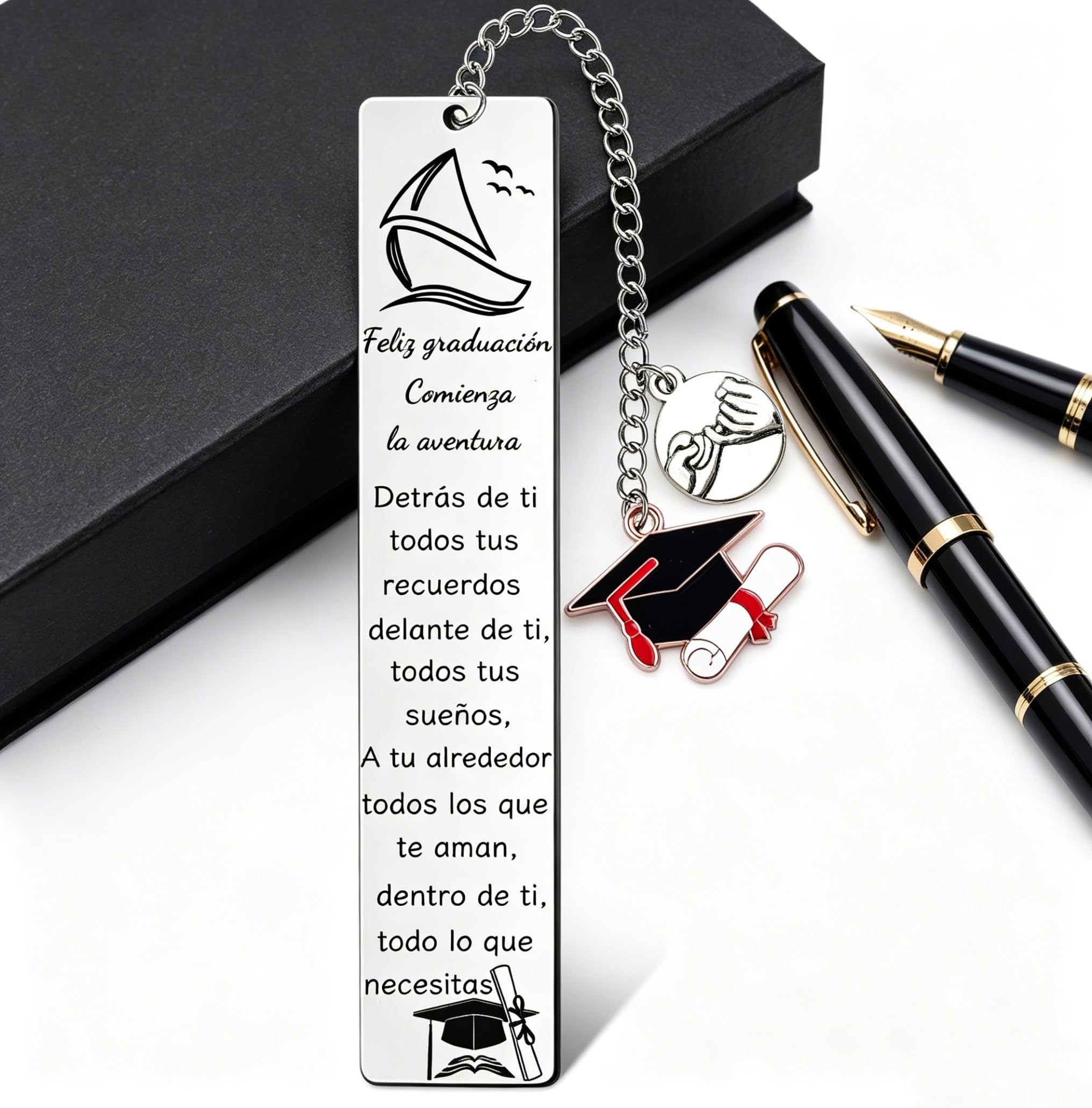 Marcadores Regalo Graduación para Estudiantes Llavero Amigo Hijo Hija Alentar Regalos Mujeres Hombres Ir Universidad Recuerdo Cumpleaños