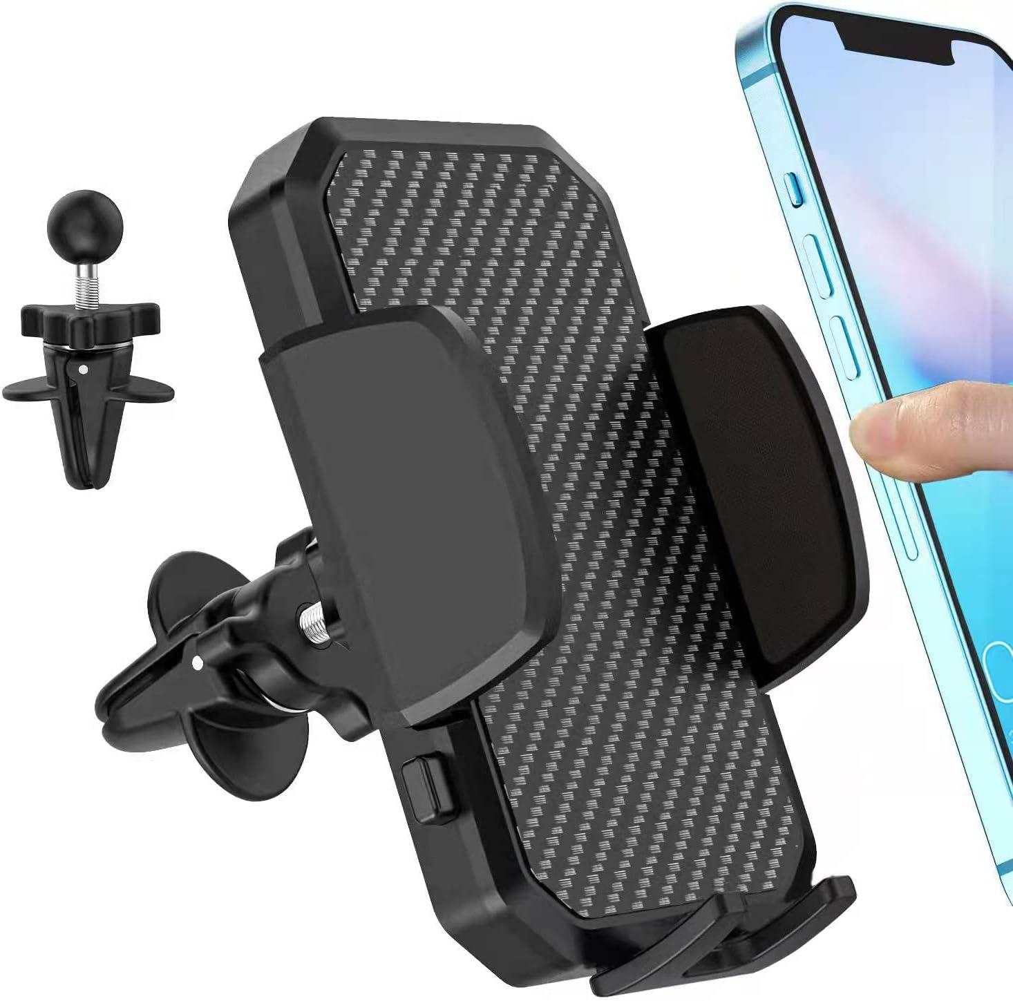 Cell Phone Mount for Car,Car Phone Holder Air Vent for Samsung Galaxy S23 S21 S20 S22 Plus Ultra FE A23 5G S10 S10E,A51 A71 A50 A12 A21,Google Pixel 6 Pro 4A 5 XL,Universal Cradle with Adjustable Clip