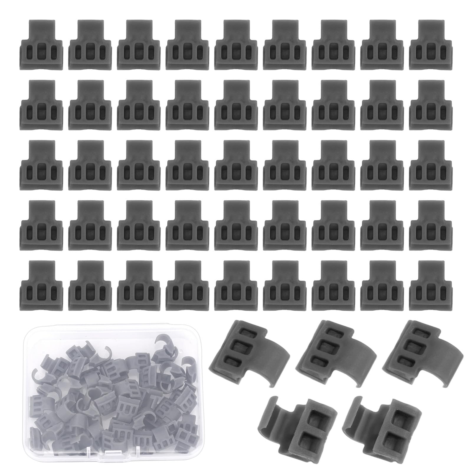 NQEUEPN 50Pcs 86° Angle Restrictor Restrictor Clips for Cabinet Doors