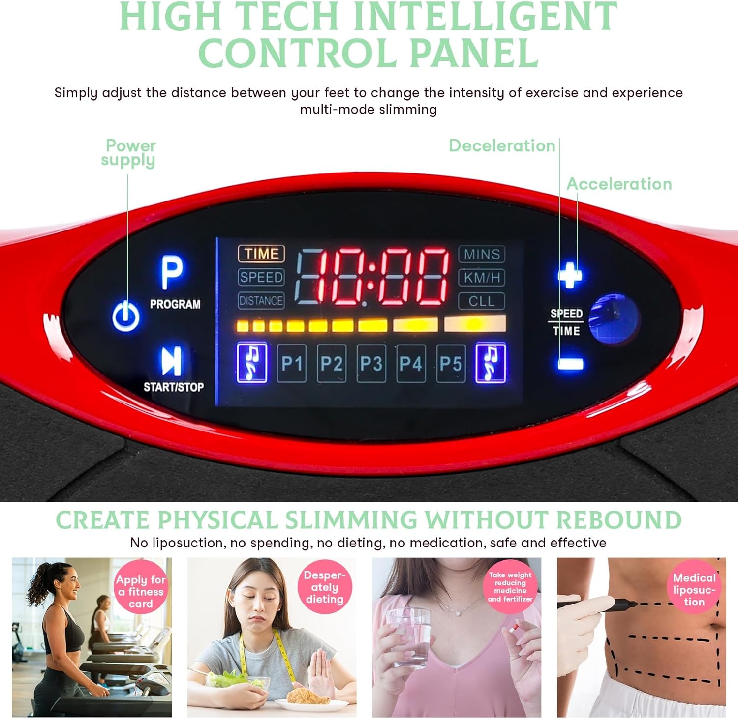 Vibrating Plate Machine, Whole Body Vibration Plate, Power W...