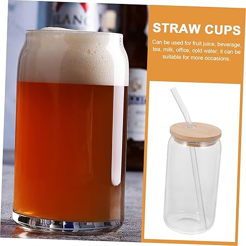 Miniatura 8 de Hemoton 2 tarros Mason con tapa y pajilla, vaso de boca ancha de 12 onzas para beber, vasos de café helado reutilizable, vasos de cóctel, funda de