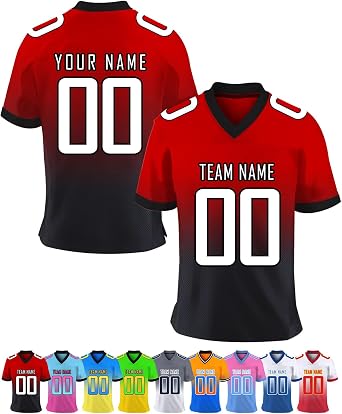 Custom Football Jerseys for Men Print Personalized Jersey Customized Sport Shirts Add Team Name Number Women/Youth