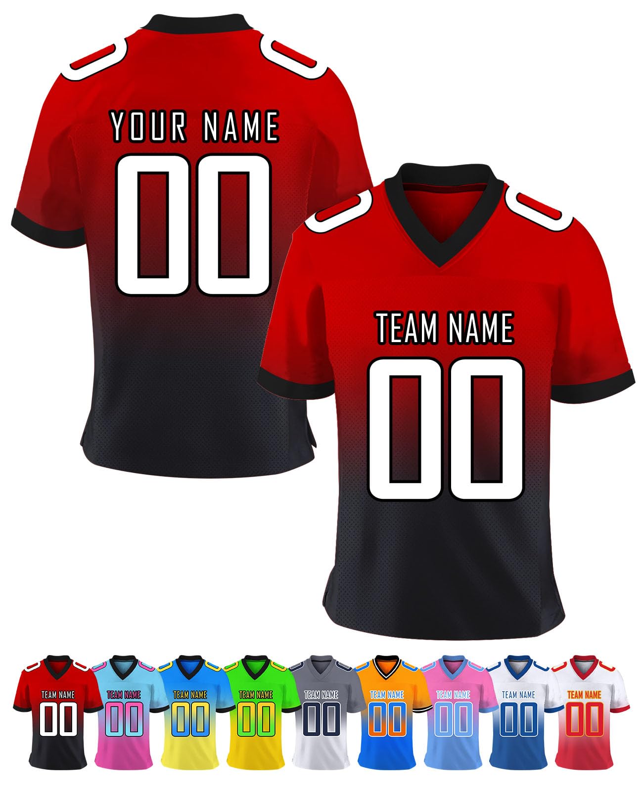 Custom Football Jerseys for Men Print Personalized Jersey Customized Sport Shirts Add Team Name Number Women/Youth