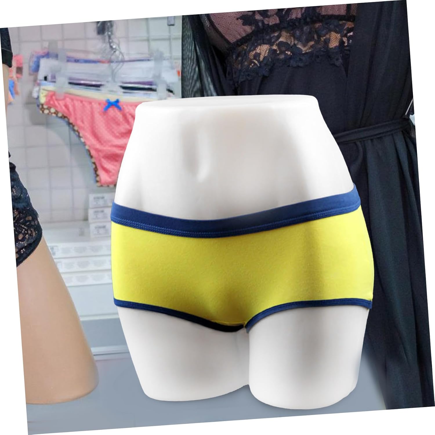 Female Hip Mannequin for Lower Body Display Realistic Full Butt Form Prop for Panties Apparel Plastic Construction for Boutiques Trade Shows Natural Skin Tone