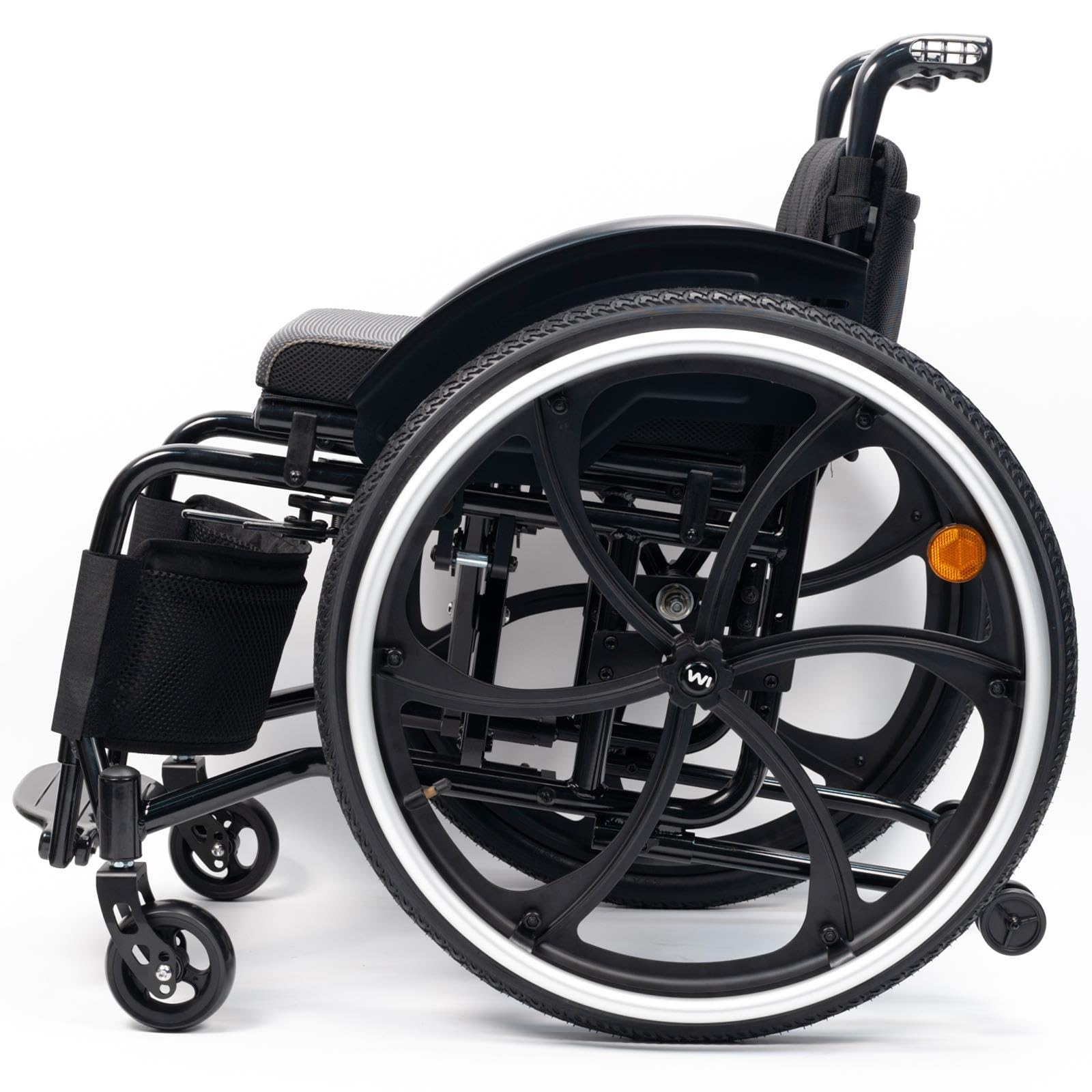 Fauteuil roulant for adulte,pliable portable,rangement,personnes âgées