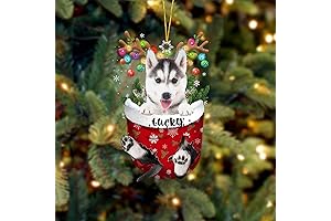 Husky 2 Dog Christmas Ornament: A Festive Addition to Your Holiday Decor