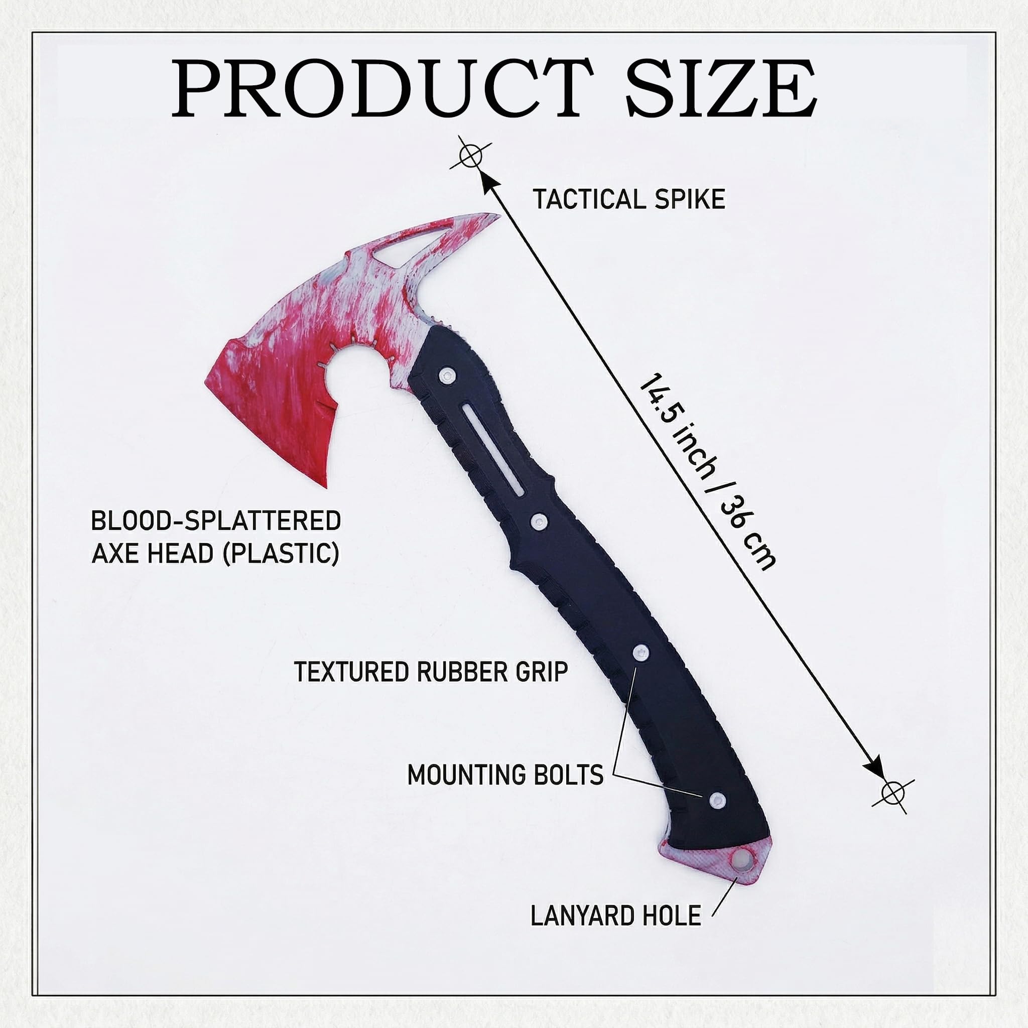Amazon.com: 14.5 inch Plastic Tactical Hatchet Axe Model