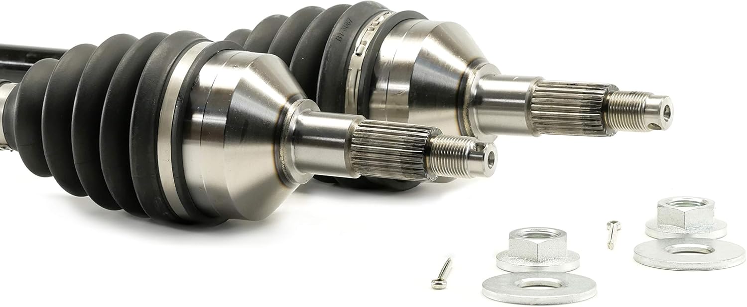 Precision Front CV Axles for Kawasaki 59266-0047, 59266-0048, Left & Right, Quality Tested, Heat-Treated, 4140 Chromoly Steel, Exact Fit, ATVPC