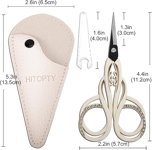 Miniatura 2 de Tijeras de costura pequeñas, tijeras de precisión de punta afilada para manualidades, costura, bordado, punto de cruz, detalle de ganchillo, corte