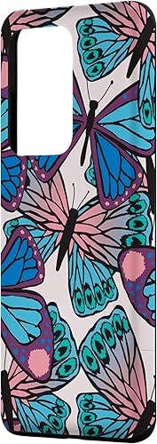 Miniatura 2 de Galaxy S20 Ultra Azul Y Rosa Mariposa Obra De Arte Mariposas Y Caja De Oruga
