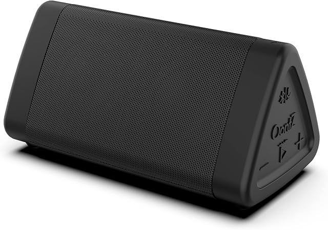 OontZ Angle 3 Bluetooth Portable Speaker, Louder Volume, Crystal Clear Stereo Sound, Rich Bass, 100 Foot Wireless Range, Microphone, IPX5, Bluetooth Speakers (Black)