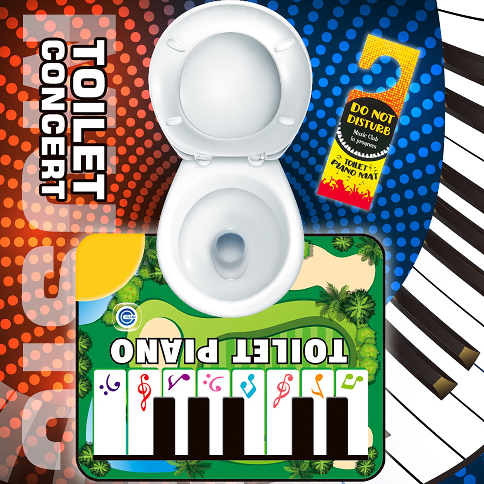 Aionly Toilet Piano Mat Game, Funny Joke Gifts for Women Mum Wife Girlfriend Sister Novelty Birthday Gifts - Image 3